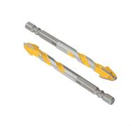 babominimer Set di 2 punte da trapano a 9 lame per cemento, marmo e piastrelle con design eccentrico e struttura in lega ad alta durezza, dimensioni 6 mm, 8 mm, 10 mm, 12 mm, per fai da te (10 mm)