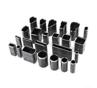 babominimer Set di 24 punzoni a forma di foratura, per strumenti fai da te, in acciaio ad alta velocità con manico in lega, compatibile con custodie per telefoni cellulari fatte a mano a