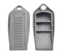 babominimer Set di 3 grandi fermaporta in gomma grigia, resistenti e antiscivolo, per pavimenti in legno, resistenti e impermeabili, per casa, ufficio o
