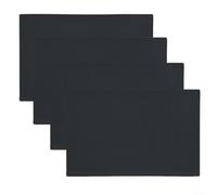 babominimer Set di 4 guarnizioni in silicone per cassetti da cucina, armadietti, scrivanie, cuscinetti protettivi per frigorifero, attrezzi da garage, dimensioni 45 x 29 cm (nero)
