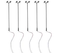 babominimer Set di 5 luci a LED da cortile per modellismo ferroviario in scala OO 1:76, luci di inondazione doppie con fili compatibili con modellini di treno e scala