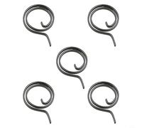 babominimer Set di 5 molle per maniglie della porta in acciaio inox, torsione, set di ricambio per manopola della leva, riparazione di serrature per porte interne, colore nero, compatibile con