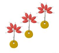 babominimer Set di 6 galleggianti ovali da pesca luminosi a sette stelle, 6,3 mm x 13,2 mm, accessorio compatto con bagliore fluorescente per pesca notturna o carpa in condizioni di scarsa