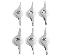 babominimer Set di 6 rulli per porte scorrevoli con ruote in nylon e staffe in metallo, pulegge di ricambio per armadio da cucina, armadio e cassetto scorrevole,