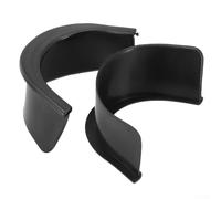 babominimer Set di 6 tasche in gomma per tavolo da biliardo, resistenti, in plastica nera, inserti per tavoli da biliardo per adulti con 4 angoli e 2 laterali a coda centrale