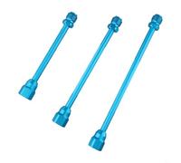babominimer Set di aste di prolunga per spruzzatore airless da 20 cm, 25 cm, 30 cm, in lega di alluminio, con punta a spruzzo, per aree ad incasso alto/basse, soffitti, scale, pareti, 3 pezzi, blu