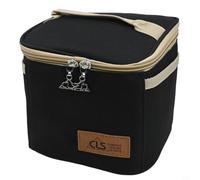 babominimer Set di barattoli per condimenti da campeggio con 7 bottiglie per spezie in PET e borsa per il trasporto Oxford 600D, kit portatile per esterni, per escursioni, campeggio, picnic, (nero)