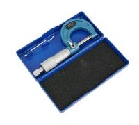 babominimer Set di micrometri per esterni da 0 a 10 cm con precisione di 0,0001 pollici, gruppo micrometrico a vite meccanico con facce di misurazione in carburo cementato, arresto a cricchetto e dado