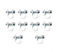 babominimer Set di mini fascette stringitubo in acciaio al carbonio, zincate, larghezza regolabile, fissaggio per tubi del carburante, refrigerante, tubi diesel, uso nell'industria marina (16 mm-18 mm