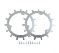 babominimer Set di punte antiscivolo per robot falciatrice autocentrante Mammotion Yuka, chiodi di trazione per tosaerba, costruzione in lamiera laminata a freddo, argento, 210 x 2,0 mm, confezione da