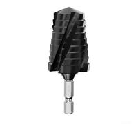 babominimer Set di punte professionali per trapano a gradini HSS, con 4 scanalature di taglio rivestite in titanio, multi-materiale, 14-24 mm, 24-32 mm, per officina (nero 24-32 mm)