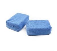 babominimer Set di tamponi applicatori in microfibra per applicazione di cera, lucidatura e sigillante, morbide spugne blu per dettagli automobilistici, applicatori lavabili e riutilizzabili per (4)