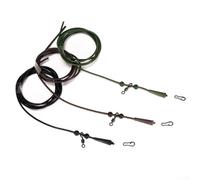 babominimer Set di tubi per pesca alla carpa con sistema di elicotteri pre-attrezzati per rig, include tubo in silicone e plastica, collegamenti rapidi, girelle, perline e gomme di coda, colori misti