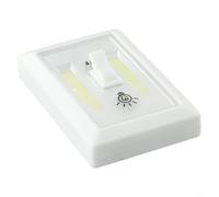 babominimer Shed Garage COB LED Interruttore senza fili a batteria da parete con controllo on/off per armadio armadio sotto le scale plastica bianca 3 AAA