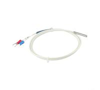 babominimer Sonda di temperatura per termocoppia tipo K, 0-800 °C, sensore di temperatura, diametro 4 mm, lunghezza 30 mm, in acciaio inox, 2 fili 1/2/3/4/5 m cavo (1 metro)