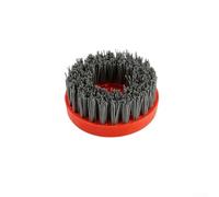 babominimer Spazzola abrasiva circolare antica da 10 cm, con setole in nylon al carburo di silicio, per granito, marmo, quarzite, calcestruzzo, lucidatura e pulizia, disco metallico (1000#)