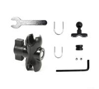 babominimer Staffa a sfera in lega di alluminio, morsetto di montaggio per manubrio di moto, adatto per la maggior parte delle moto e veicoli elettrici, manubrio anteriore