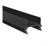 babominimer Striscia di guarnizione inferiore della porta per fessure 0,3-1,5 cm, 97 cm in PVC + paraspifferi in feltro per porte larghe 3,5-5 cm, antivento, riduzione del rumore, striscia per soglia