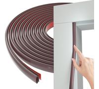 babominimer Striscia di tenuta per porte e finestre, in PVC, a forma di D, 3 m, per porte e finestre, riempitivo per fessure da 2,5-5,5 mm per un migliore isolamento, riduzione del rumore ed