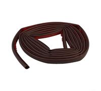 babominimer Striscia di tenuta per porte in PVC a forma di D, 9 mm x 6 mm x 3 m, per fessure da 2,5-5,5 mm, nero/marrone/bianco (3 metri marrone)
