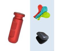 babominimer Strumento di equalizzazione dell'orecchio per apnea e pesca subacquea, aiuto per bilanciare la pressione dell'orecchio, con design ergonomico in lega di alluminio, resistente, (rosso)