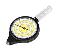 babominimer Strumento di misurazione della mappa con bussola e misuratore di curva per misurazione accurata della distanza su mappe, funzione contachilometri per percorsi curvi, 95 x 45 x 12 mm, nero