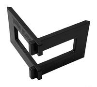 babominimer Supporto da parcheggio per bici per bambini, con supporto per piedi, in PVC staccabile, per biciclette da 25,4 a 30,5 cm, nero o bianco (nero)