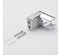 babominimer Supporto da parete per soffione doccia, staffa regolabile in ABS per doccetta e bidet, finitura cromata lucida argentata con accessori di montaggio inclusi