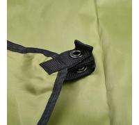 babominimer Telo da campeggio impermeabile in poliestere 210T con 6 punti di ancoraggio per protezione da pioggia e sole, tappetino da picnic e coperta da spiaggia 200 x 140 cm (verde, 150 x 210 cm)