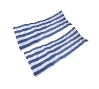 babominimer Telo per sedia a sdraio da spiaggia, 120 x 44 cm, a righe bianche e blu, double-face, adatto per sedie a sdraio, sedie a sdraio, sedie da spiaggia pieghevoli (2 pezzi)