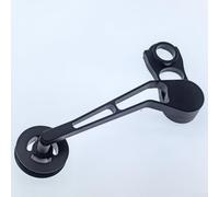 babominimer Tendicatena a velocità singola per linea C e P Line, tenditore deragliatore posteriore in lega di alluminio per interni 3/esterni a 4 velocità e (nero)
