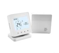 babominimer Termostato wireless intelligente, programmabile Smart WiFi, termostato senza fili, termostato da parete per caldaie a gas, supporta alimentazione a batteria o cavo USB (senza Wi-Fi)