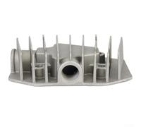 babominimer Testa di cilindro del compressore d'aria in alluminio pressofuso G1/2 "Filettatura femmina Parte di ricambio della copertura di raffreddamento pneumatica con distanza del foro centrale 48