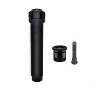 babominimer Testa di irrigazione regolabile da 0 a 360° per sistema di irrigazione da giardino con struttura in acciaio inossidabile e copertura uniforme di distribuzione dell'acqua (nero)