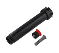 babominimer Testa di irrigazione regolabile da 0 a 360°, per sistema di irrigazione da giardino, struttura in acciaio inox e copertura uniforme di distribuzione dell'acqua (rosso)