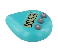 babominimer Timer digitale impermeabile per doccia, con allarme e ventosa, a risparmio energetico, programmabile, conto alla rovescia, per bagno o cucina, design in ABS resistente agli spruzzi (verde)