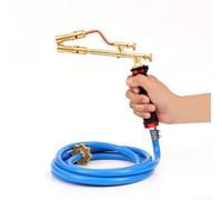 babominimer Torcia per saldatura a gas liquefatto interamente in rame, con tubo flessibile, fiamma regolabile 350-400 °C, per saldatura e saldatura di rame, alluminio, ferro, acciaio inox, I(D)