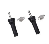 babominimer TPMS - Kit di manutenzione per valvola del sensore di pressione dei pneumatici, confezione da 2, gomma e rame puro, lunghezza 62 mm, diametro ruota 11,5 mm, montaggio per auto e moto