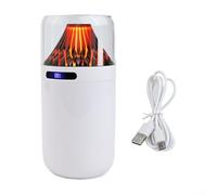 babominimer Umidificatore portatile per auto da 350 ml con luce notturna a LED a 7 colori, diffusore d'aria alimentato tramite USB, per aromaterapia, piccolo e silenzioso per camera da letto, ufficio