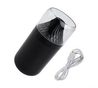 babominimer Umidificatore portatile per auto da 350 ml con luce notturna a LED a 7 colori, diffusore d'aria alimentato tramite USB, per aromaterapia, piccolo e silenzioso per camera da letto, ufficio