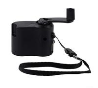 babominimer USB per caricatore del telefono a manovella da 5,5 V generatore manuale dinamo alimentatore portatile per telefoni cellulari e dispositivi USB, leggero, da viaggio, campeggio (nero)