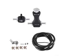 babominimer Valvola di pressione turbo in alluminio per controller boost, regolatore manuale della turbina ad alta universalità, compatibile con valvola di decompressione dell'auto (set completo nero)