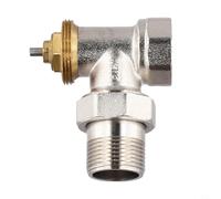 babominimer Valvola di regolazione termostatica ad angolo in ottone DN15 DN20 con filettatura M30 x 1,5 mm, per installazione verticale fino a 85 gradi, controllo della temperatura autoregolante per