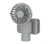 babominimer Ventilatore portatile portatile con clip e supporto, 3 impostazioni di velocità, flusso d'aria silenzioso regolabile a 90°, batteria ricaricabile da 1000 mAh, struttura leggera in ABS