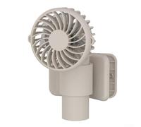 babominimer Ventilatore portatile portatile con clip e supporto, 3 impostazioni di velocità, flusso d'aria silenzioso regolabile a 90°, batteria ricaricabile da 1000 mAh, struttura leggera in ABS