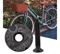 babominimer Vyce - Tappo superiore in lega di alluminio da 28,6 mm, per bici da strada e mountain bike, con viti in acciaio inox (colore nero vyce)