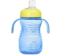 Baboo Cup with Silicone Spout tazza con beccuccio in silicone Blue, 6m+ 260 ml