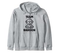Baboons Animals Funny Little Baby Monkey Team Baboon Felpa con Cappuccio