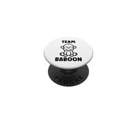 Baboons Animals Funny Little Baby Monkey team Baboon PopSockets PopGrip Adesivo