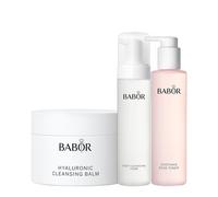 Babor Hyaluronic Cleansing Balm 150ml Foam 200ml Soothing Rose Toner 200ml